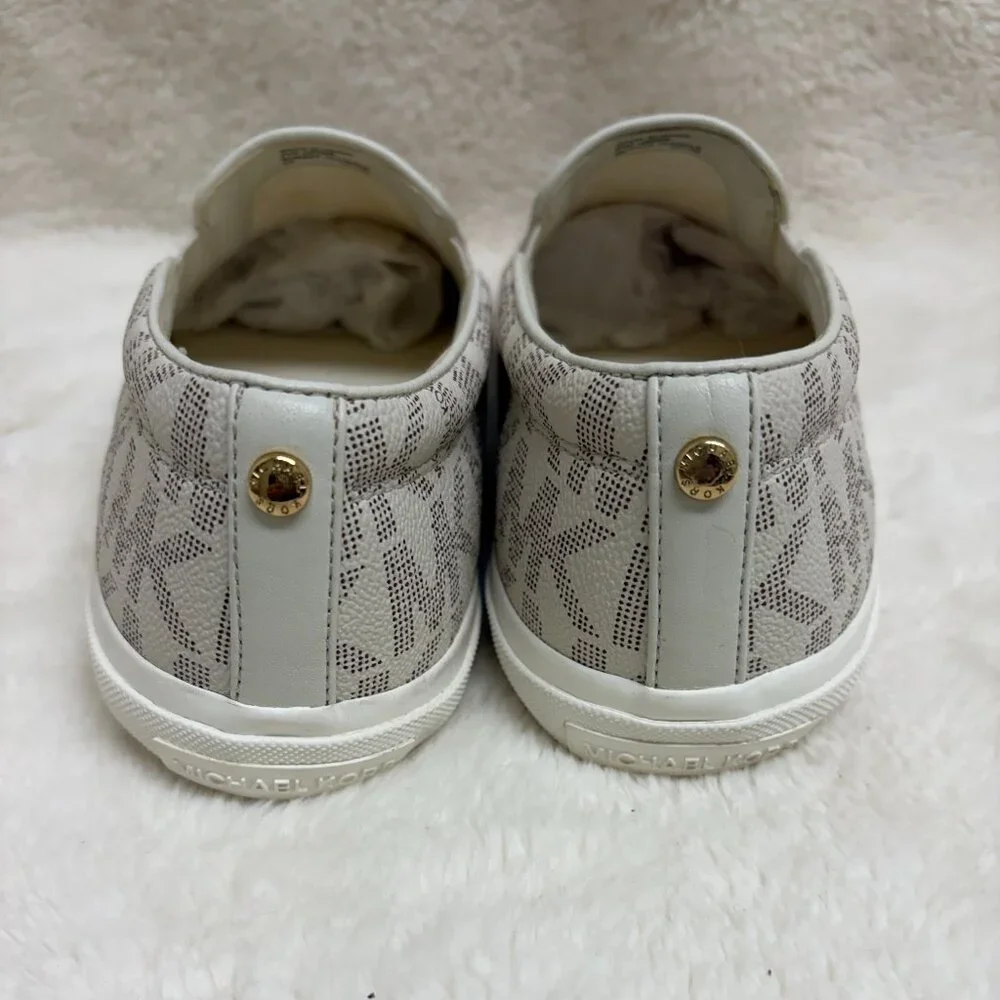 Womens Michael Kors Keaton Slip-on Sneakers White Sz 9 - Picture 8 of 11